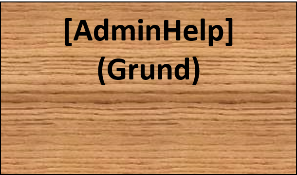 Aufbau eines AdminHelp-Schildes